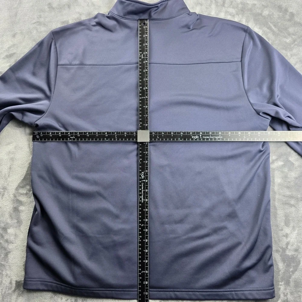 Callaway Quarter Zip Pullover Mens XXL Gray Fleece Lined Performance Golf Top‎